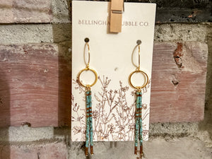 Sun Ray Tassel Earrings