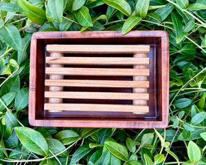 Redwood Burl Wood Soap Rack