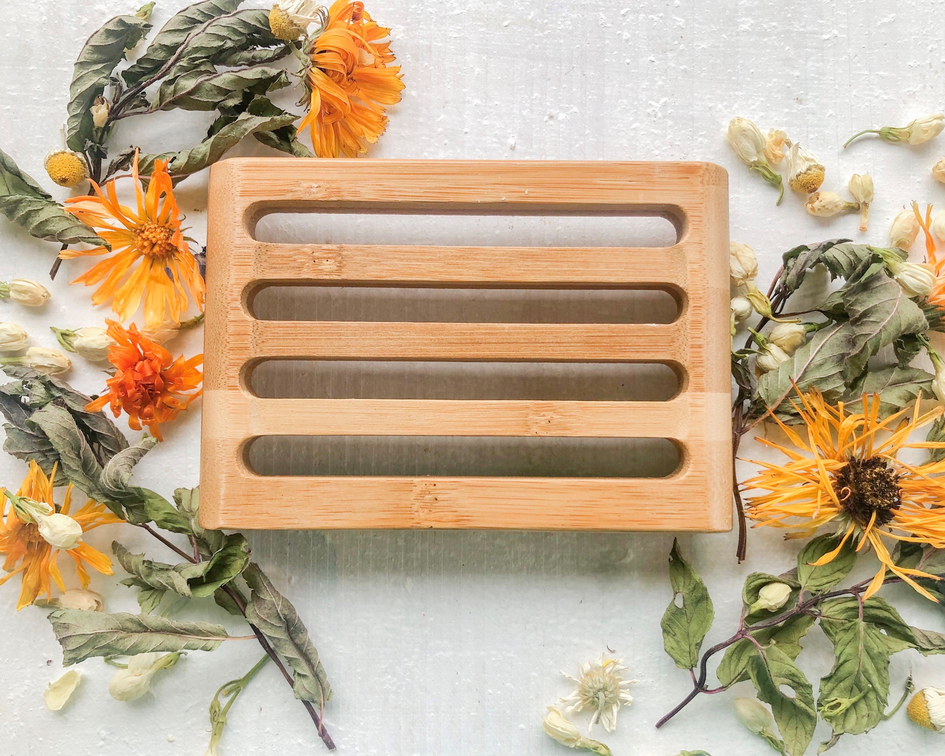 Plenty Soap Dish | Natural Bamboo | Large Shelf